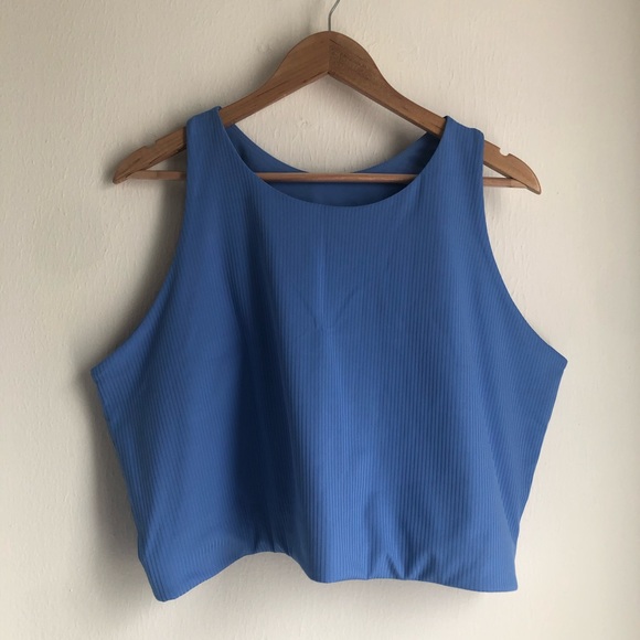 girlfriend collective Other - girlfriend collective size 6XL Daydream Blue Paloma Rib Racerback Bra NWOT